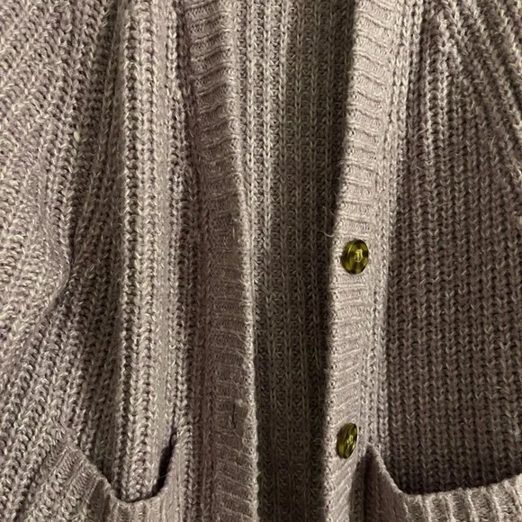 Talulah Lavender Chunky Knit Cardigan - Picture 3 of 5